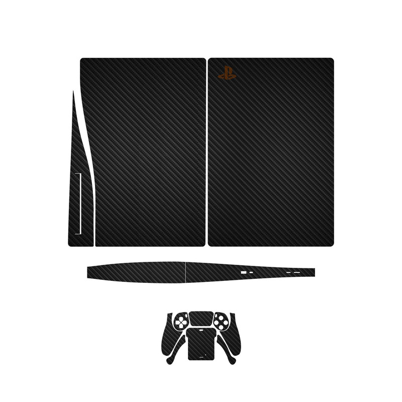 برچسب کنسول و دسته بازی PS5 ماهوت مدل  Carbon Fiber