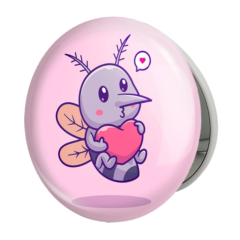 آینه جیبی خندالو طرح حیوانات بامزه پشه مدل تاشو کد 29674