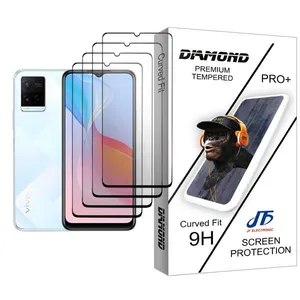 JF Diamond Glass4 Ceramics Screen Protector For  Y21 Pack Of 4
