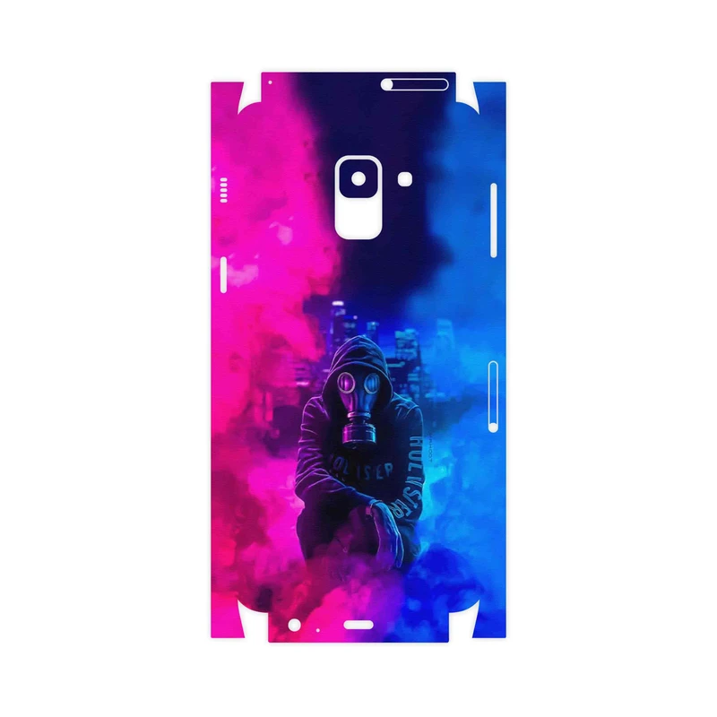 برچسب پوششی ماهوت مدل Smoke Rainbow Digital Art 2-FullSkin مناسب برای گوشی موبایل سامسونگ Galaxy A8 2018