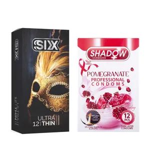  کاندوم سیکس مدل Ultra Thin بسته 12 عددی به همراه کاندوم شادو مدل Pomegranate بسته 12 عددی