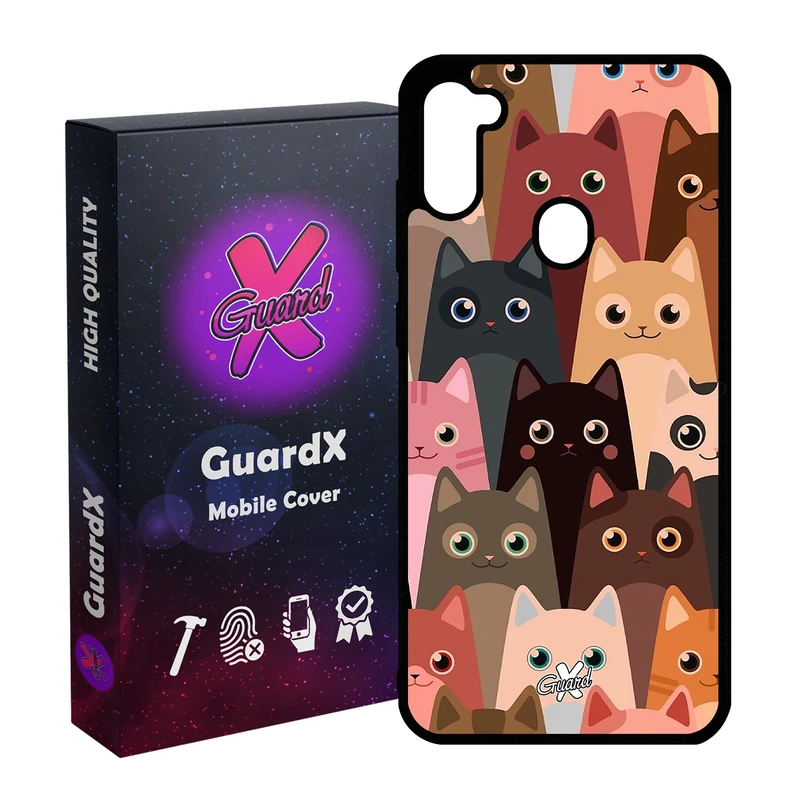 کاور گارد ایکس طرح Cat مدل Glass10067 مناسب برای گوشی موبایل سامسونگ Galaxy A11 / M11