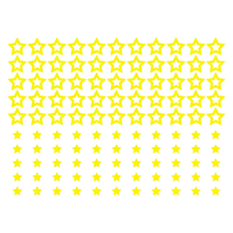استیکر کالامیکس مدل ستاره طلایی مجموعه 110 عددی
