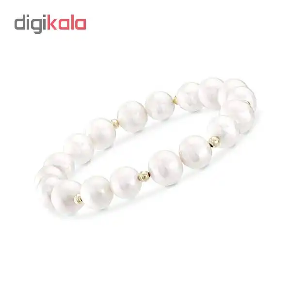 دستبند زنانه چرم ذاریات مدل مروارید کد 125 سایز L