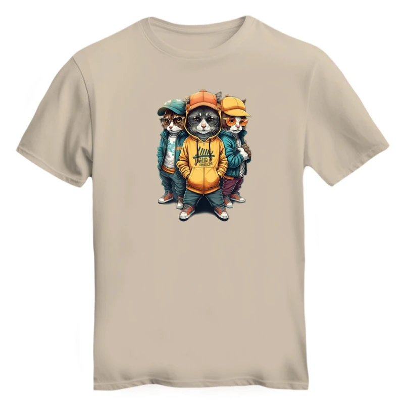 تی شرت آستین کوتاه زنانه مدل گربه کد ۶