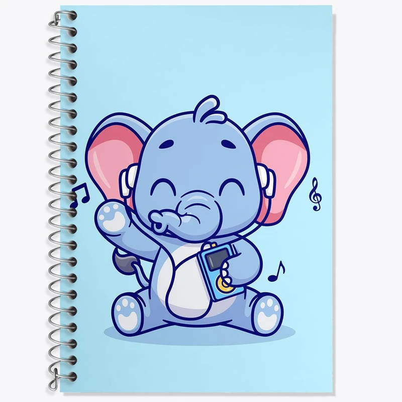 دفتر لغت 50 برگ خندالو مدل فیل کوچولو کد 29480