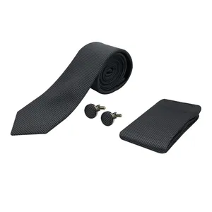 ست کراوات و دستمال جیب و دکمه سردست مردانه مدل 06