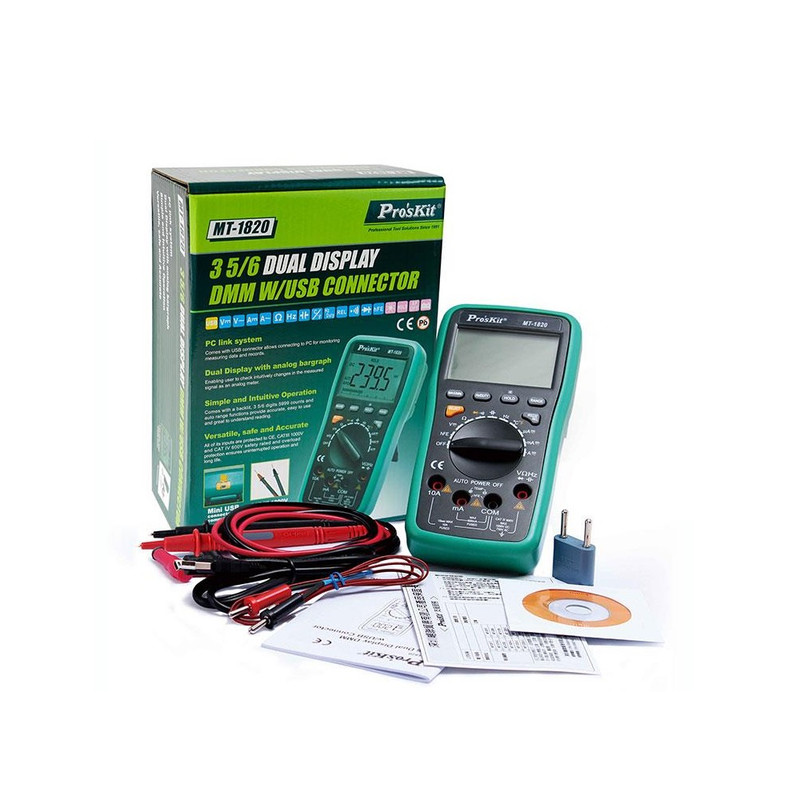 مولتی متر دیجیتال پروسکیت مدل MT-1820