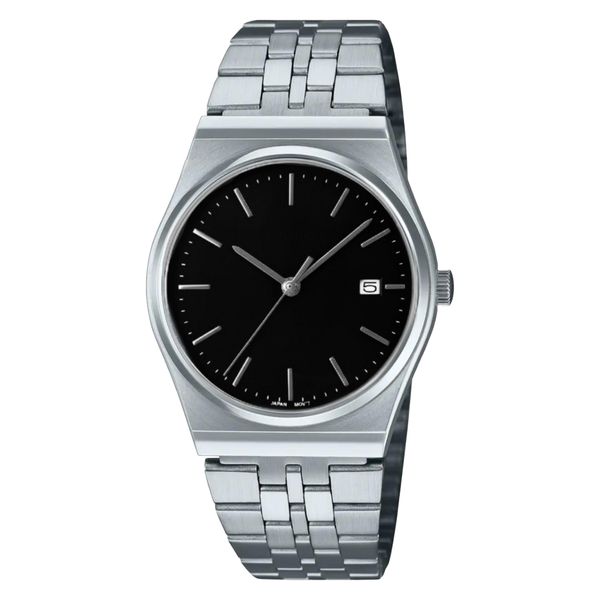 ساعت مچی عقربه‌ای کوارتز مردانه مدل کلاسیک بند استیل بافت ریز کد 2