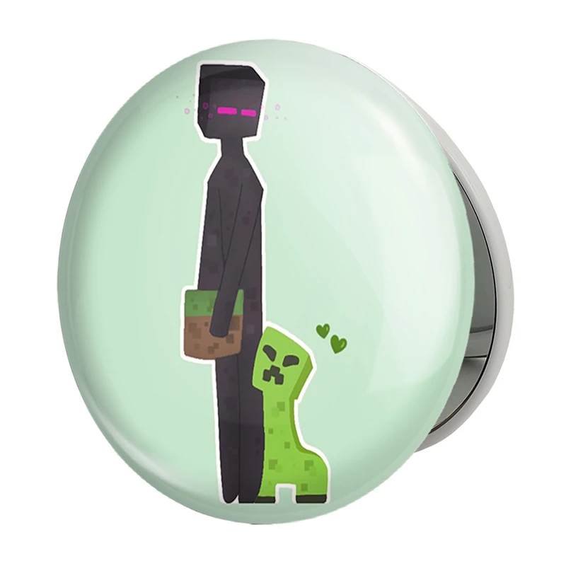 آینه جیبی خندالو طرح بازی ماینکرافت (Minecraft) مدل تاشو کد 36976