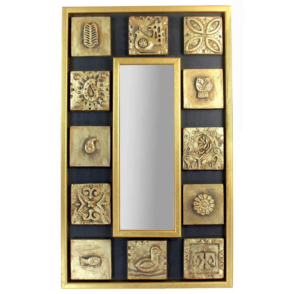 آینه مدل کاشی پازلی کد S