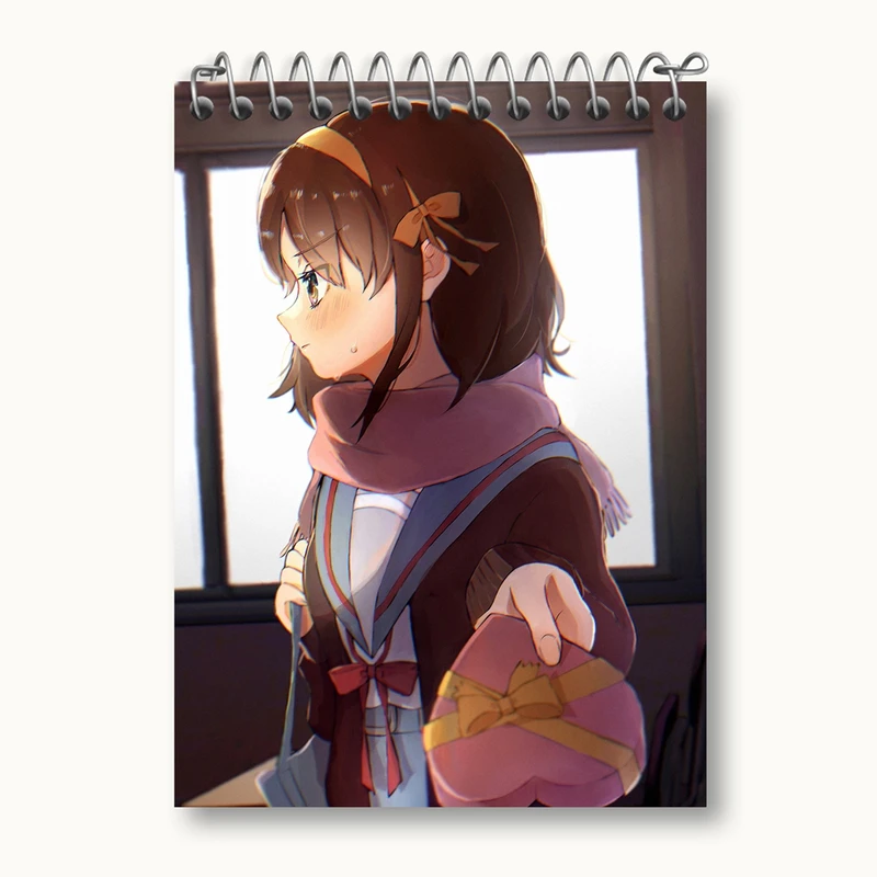 دفتر یادداشت 50 برگ خندالو مدل هاروهی انیمه ناپدید شدن هارومی سوزومیا The Disappearance of Haruhi Suzumiya کد 23148