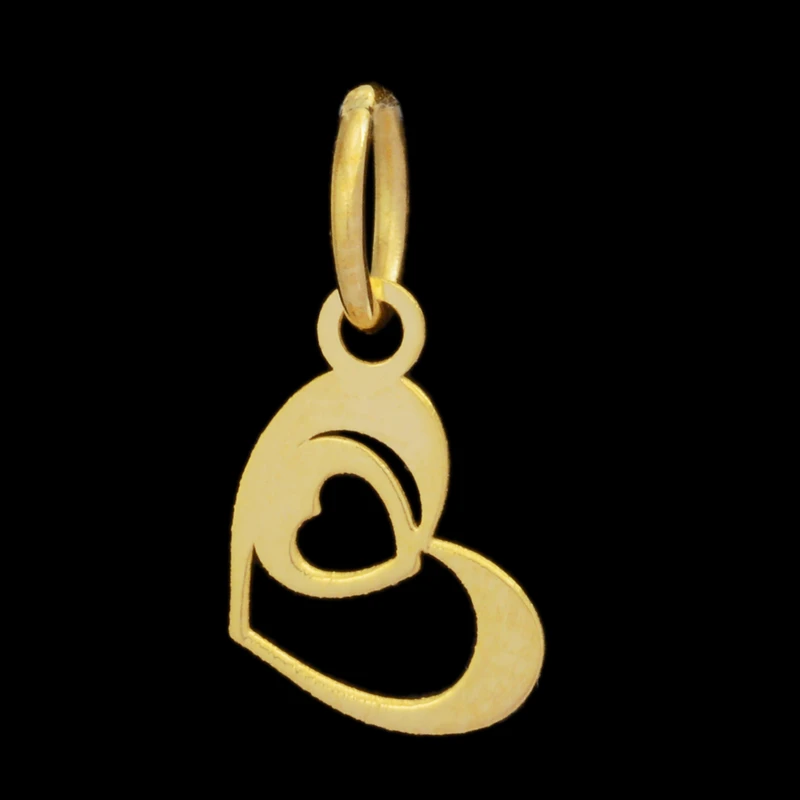 آویز گردنبند طلا 18 عیار زنانه طلای مستجابی طرح قلب کد 96325