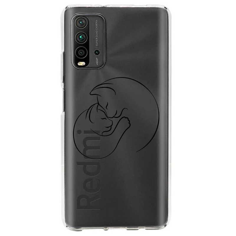 کاور مگافون طرح گربه مدل C61-B مناسب برای گوشی موبایل شیائومی Redmi 9T / 9 Power