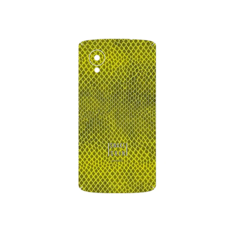 برچسب پوششی ماهوت مدل Yellow Snake Skin مناسب برای گوشی موبایل گوگل Nexus 5