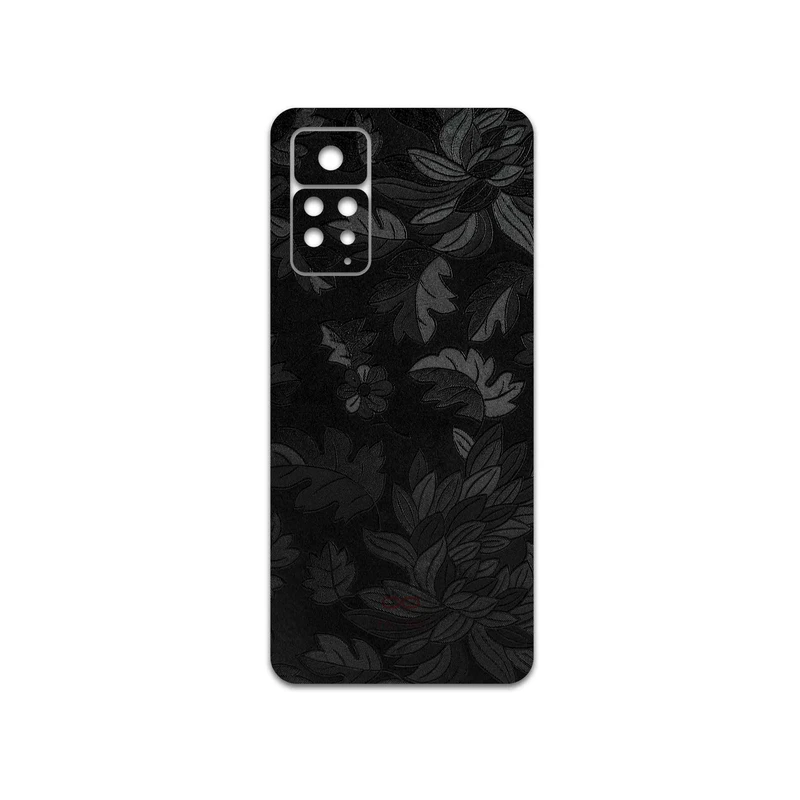 برچسب پوششی ماهوت مدل Black-Wildflower مناسب برای گوشی موبایل شیائومی Redmi Note 11 Pro Plus 5G (India)