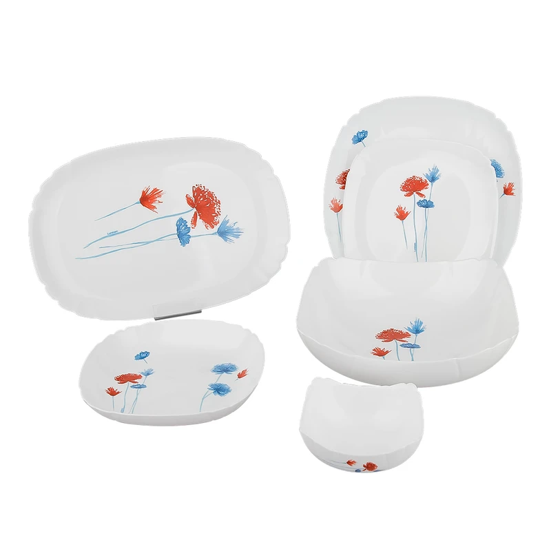 سرویس غذاخوری اوپال 26 پارچه 6 نفر لومینارک مدل لوتوسیا آلیوم