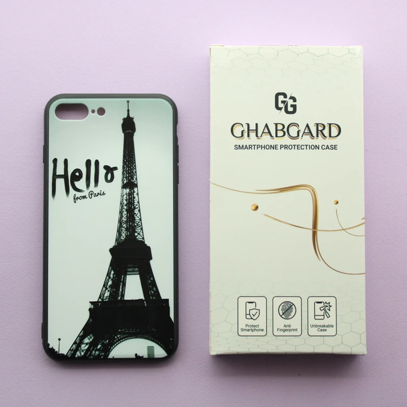 کاور قاب گارد مدل دور ژله ای برج ایفل مناسب برای گوشی موبایل اپل iPhone 7 plus / 8 plus