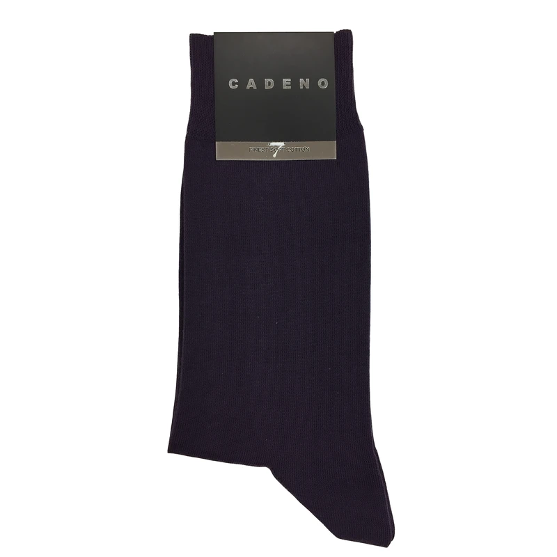 جوراب مردانه کادنو مدل CAF1001 رنگ بادمجانی