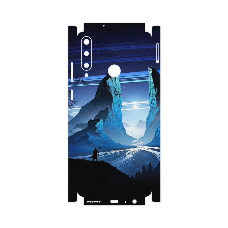 برچسب پوششی ماهوت مدل Blue Mountains Digital Art-FullSkin مناسب برای گوشی موبایل هوآوی Y6p