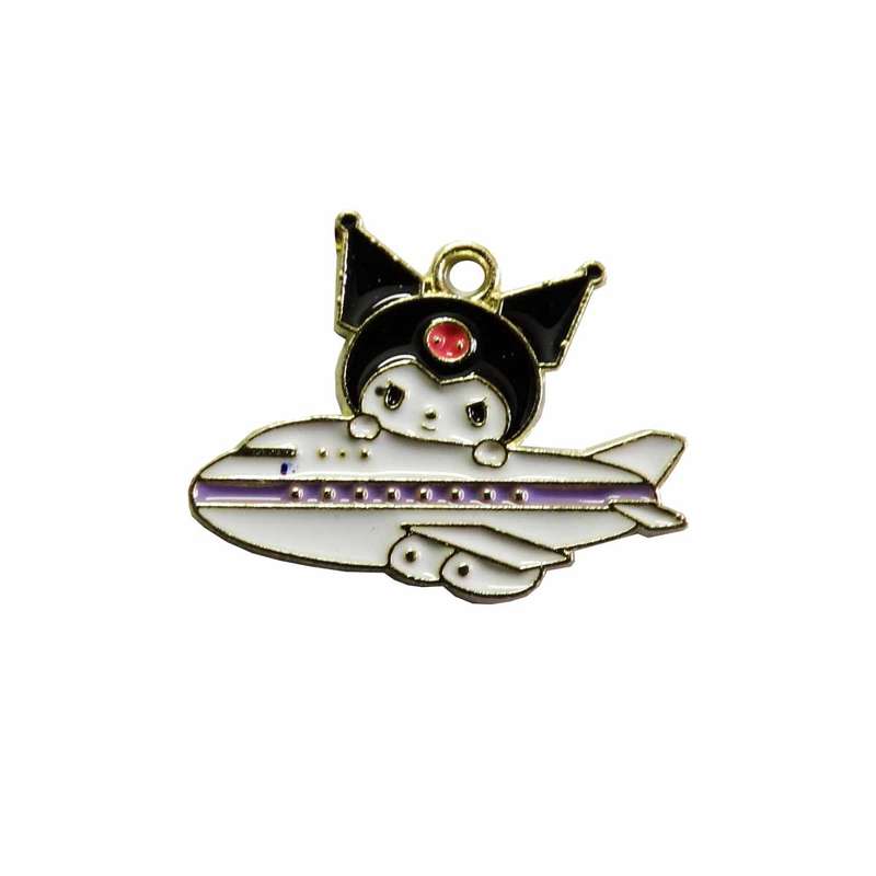 آویز گردنبند بچگانه مدل گربه و هواپیما زیبا کد AG 1015