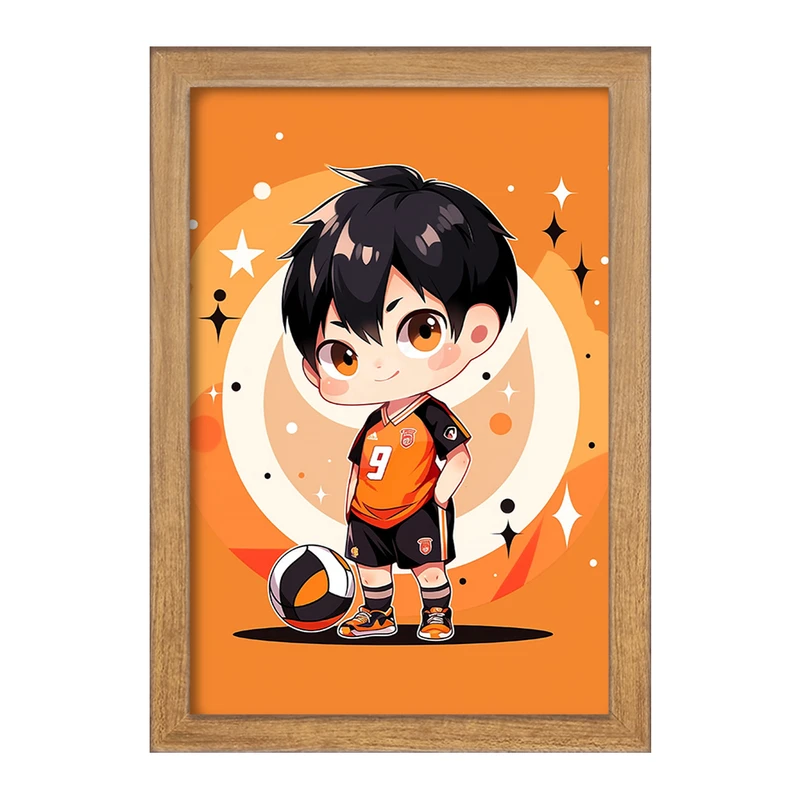 تابلو خندالو مدل انیمه آبشار سرنوشت هایکیو کاگیاما کد F1687