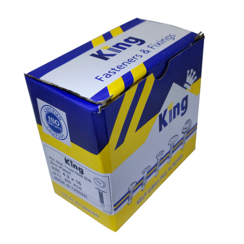 پیچ سرمته کینگ مدل 16 بسته 1000 عددی