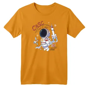 تی‌شرت آستین کوتاه لانگ بچگانه مدل فضانورد و موشک