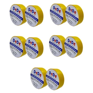 نوار چسب ده ده الکتریک گروپ مدل vinyl pvc بسته 10 عددی