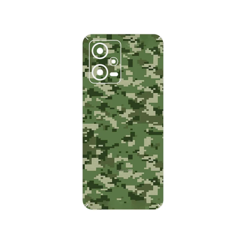 برچسب پوششی ماهوت مدل Army_Green_Pixel مناسب برای گوشی موبایل شیائومی Redmi Note 12 5G