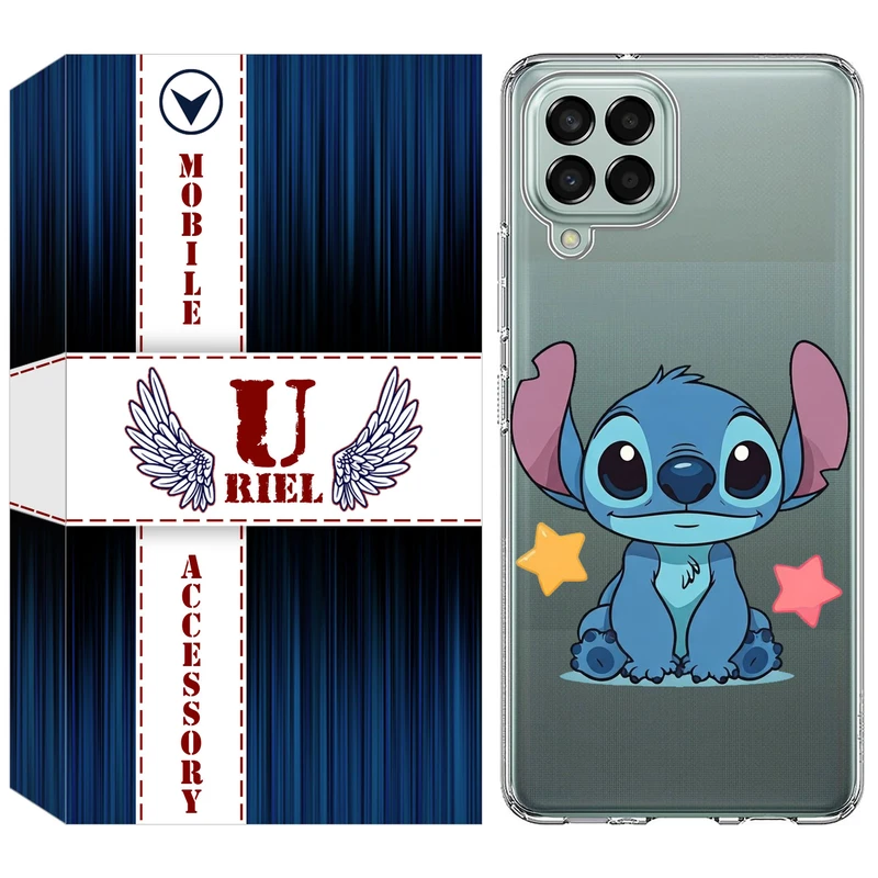 کاور یوریل مدل Clear کد 70 طرح استیچ مناسب برای گوشی موبایل سامسونگ Galaxy A12 / A12 Nacho / M12 / F12