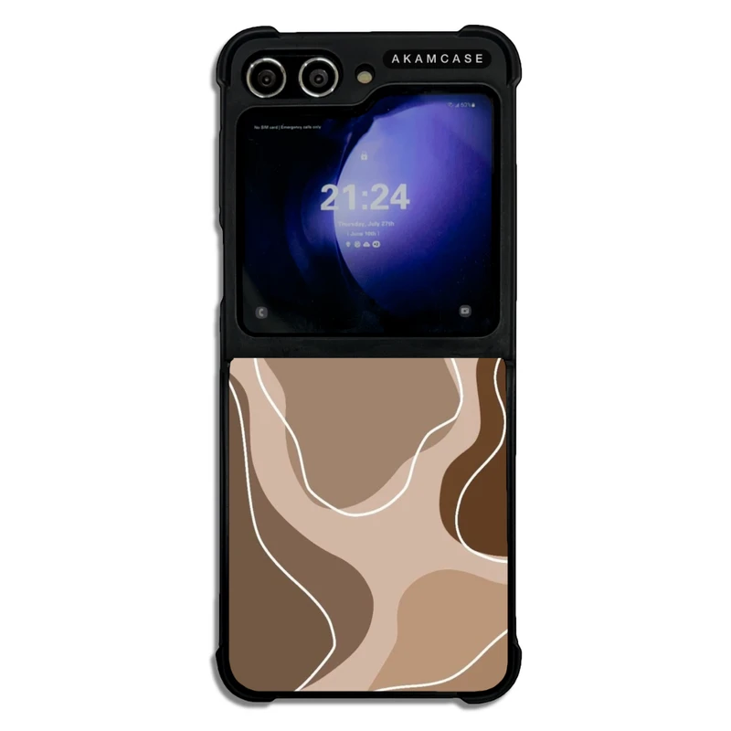 کاور آکام مدل AMC-WSGZFLIP5-CREAMY-18 مناسب برای گوشی موبایل سامسونگ Galaxy Z Flip 5