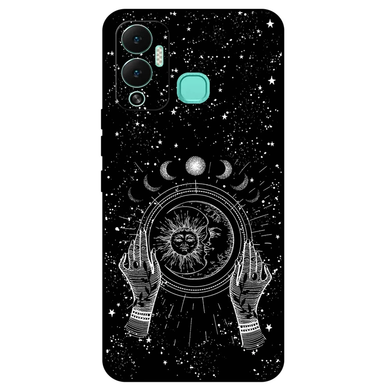 کاور مگافون طرح ماه و خورشید مدل 1892 مناسب برای گوشی موبایل اینفینیکس Hot 12 Play