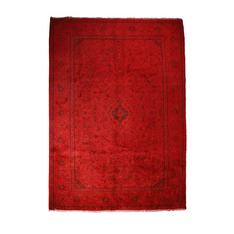 فرش دستباف رنگ شده شش متری مدل وینتج کد 4101210 فرش دستباف رنگ شده شش متری مدل وینتج کد 4101210