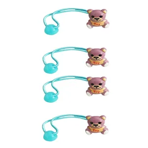 کش مو دخترانه مدل خرس مهربون کد 07 مجموعه 4 عددی