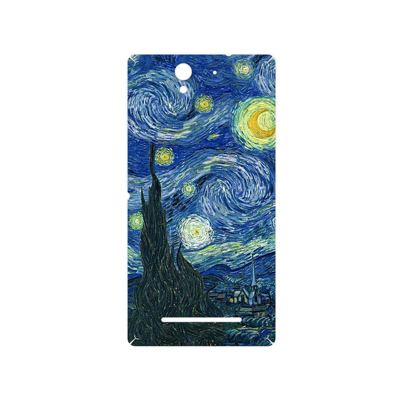 برچسب پوششی ماهوت مدل The Starry Night of van Gogh مناسب برای گوشی موبایل سونی Xperia C3 Dual