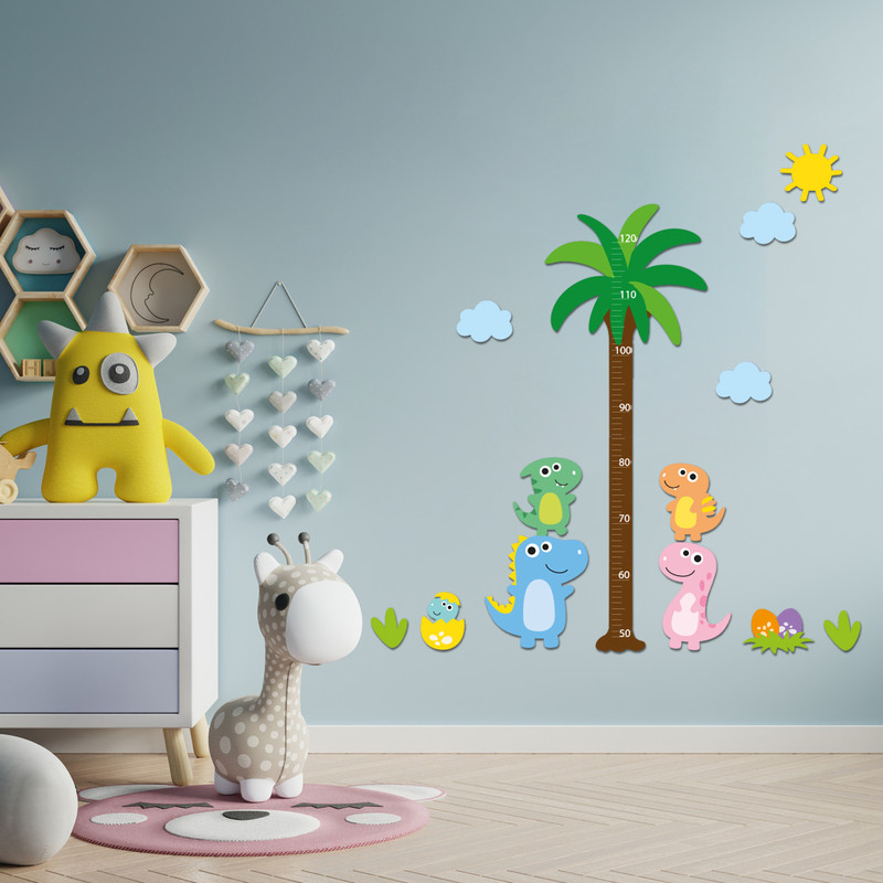 استیکر اندازه گیری کودک باروچین مدل خانواده دایناسورها کد 1291