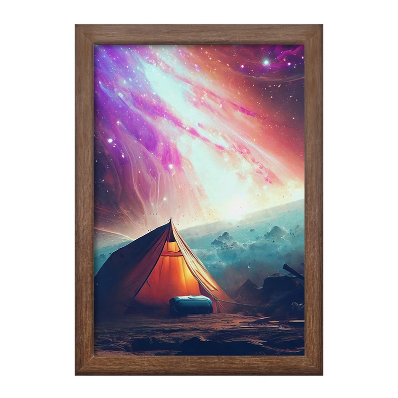 تابلو خندالو طرح کمپینگ (Camping) کد F1167