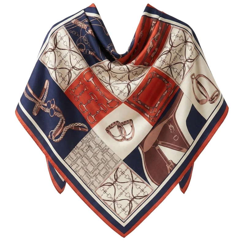 روسری زنانه مدل ابریشم توییل کد H03