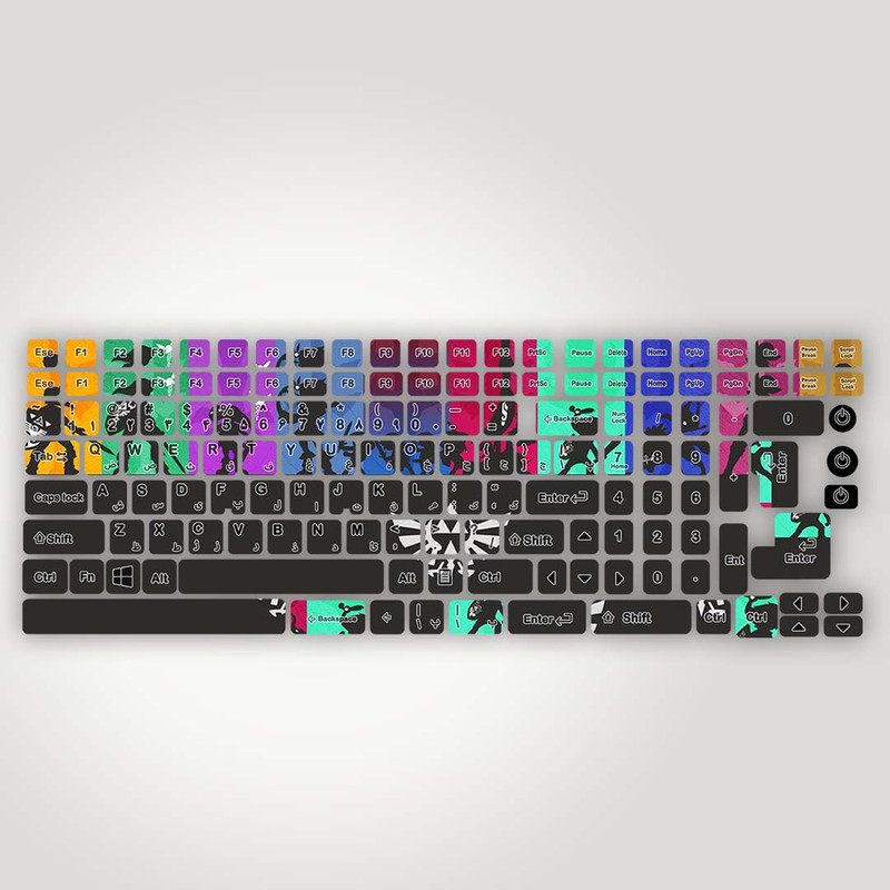 برچسب حروف فارسی کیبورد مدل Gaming کد K-133 