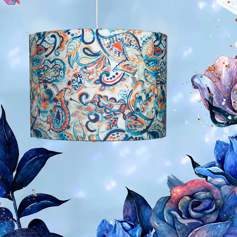 لوستر تک شعله طرح فیروزه