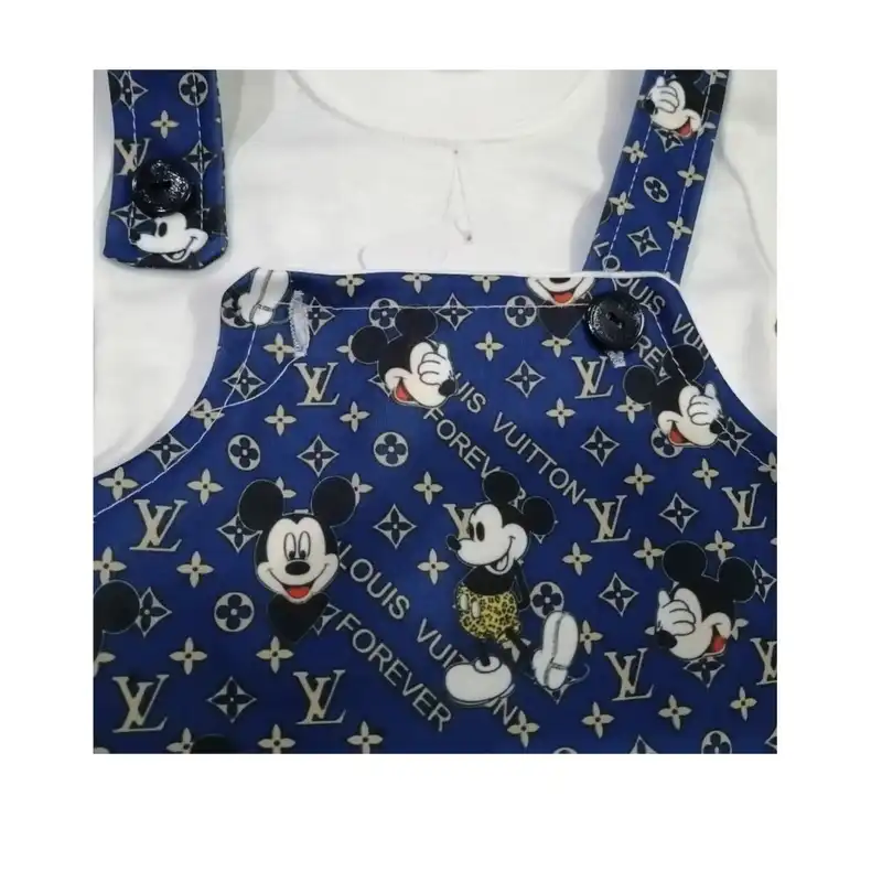 ست تیشرت و سرهمی نوزادی مدل میکی موس رنگ سرمه ای