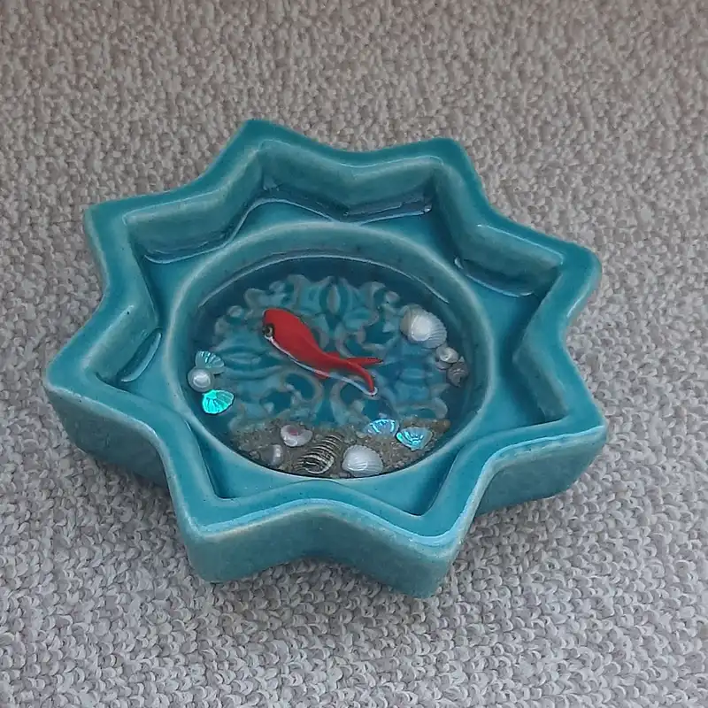 ظرف ماهی هفت سین مدل رزینی