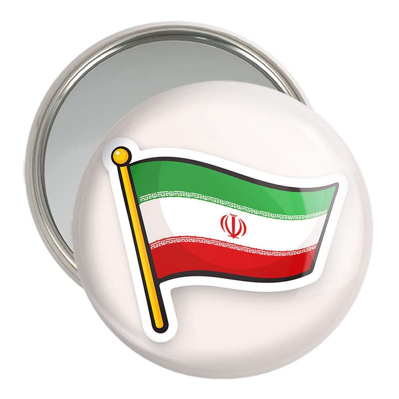 آینه جیبی خندالو مدل پرچم ایران کد 23937