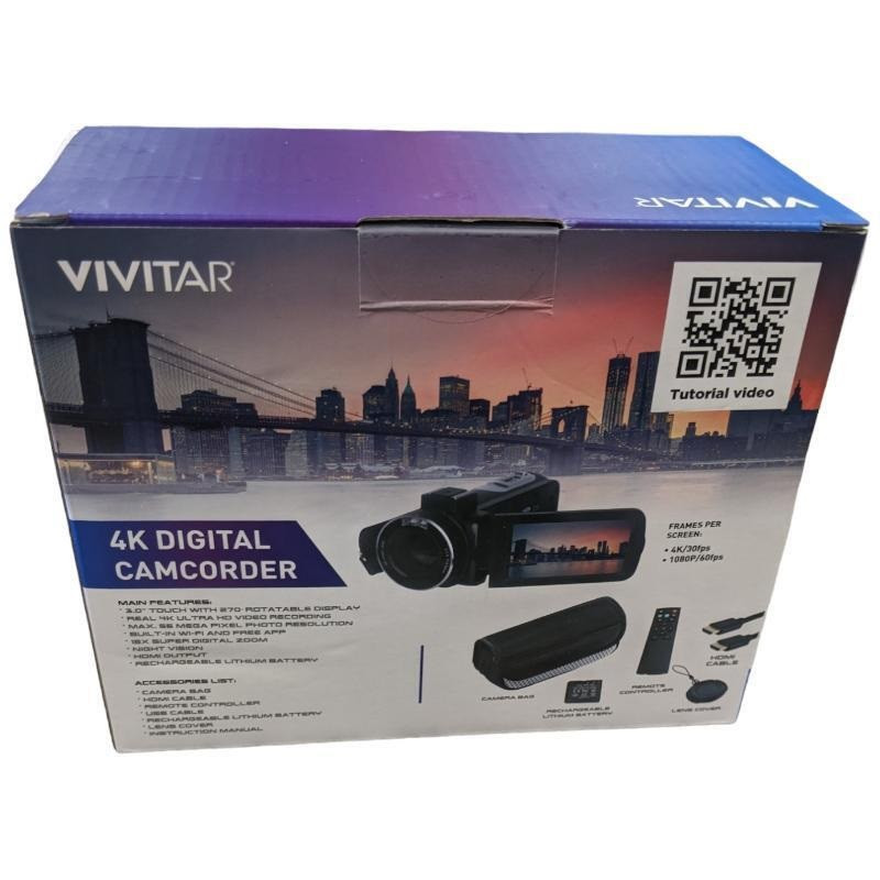 دوربین فیلم برداری وی وی تار مدل DVR4K-BLK Compact