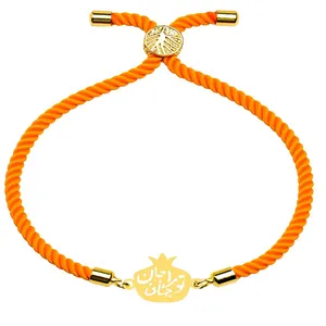 دستبند طلا 18 عیار زنانه الن نار مدل انار تو منو جان و جهاني 100841