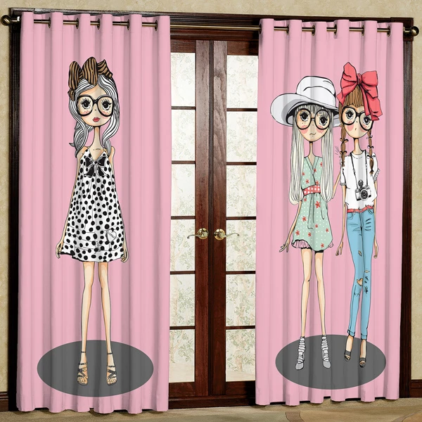 پرده مدل دختر مخمل پانچی کد 472 سایز 200x140 سانتی متر