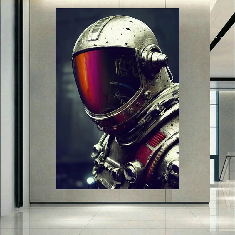  تابلو بوم طرح مخمل فضانورد مدل جست و جوی فضایی کد AR303888