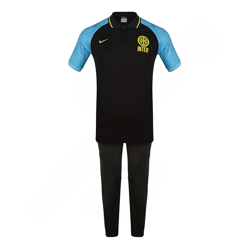ست پولوشرت و شلوار ورزشی مردانه مدل فوتبال اینترمیلان کد NK-8106