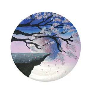 دیوارکوب سفالی طرح منظره